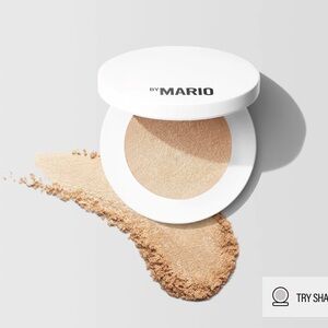 NEW Makeup by Mario Soft Glow Shimmer Powder Highlighter in Golden, MSRP $34
